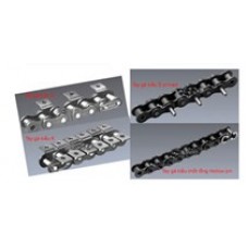 Roller chain with hinged arms