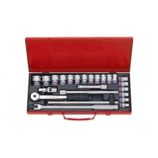 1/2"  bộ tuýp 24 chi tiết hệ mét Kingtony 4026MR04