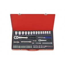 1/4" + 1/2" bộ tuýp 58 chi tiết hệ mét Kingtony 7558MR