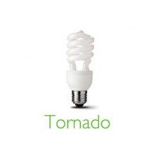 Compact Spiral Bulb 15W-WW-Light Golden Tornado