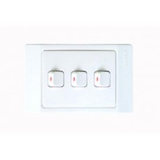 16A Mặt có 3 công tắc một chiều