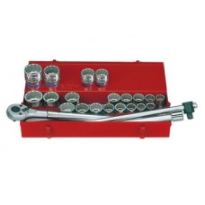 3/4" bộ tuýp 24 chi tiết hệ inch & hệ mét Kingtony 6224CR